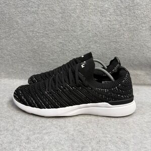 APL TechLoom Wave Womens Shoes Size 10 Black & White Low Top Running Sneakers